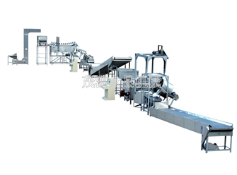 花生米自動油炸生產線