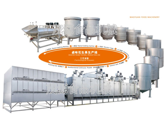濟南鹵味花生果生產(chǎn)線